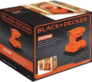Alternative view of BLACK+DECKER Lixadeira Orbital, Potência de 200W, SB200, 110V
